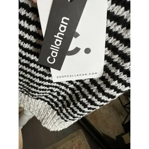 Callahan knitwear womens sz xl sweater ivory crew neck knit cotton - Picture 12 of 12